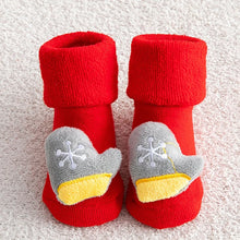 Load image into Gallery viewer, Festive Baby Winter Grip Socks
