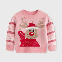 Load image into Gallery viewer, Winter Cartoon Knit Kids Pullover Sweater
