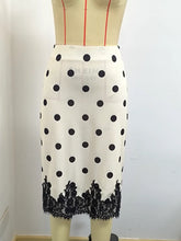 Load image into Gallery viewer, Skirts for Women Women Skirt Fashion Summer Skirts Elegant Dot Lace High Waist Package Hip Midi Skirt Women Faldas
