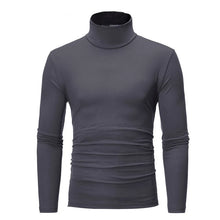 Load image into Gallery viewer, Spring Autumn Thin Men Pullovers Sweaters Turtleneck Knitted Sweater for Men Warm Clothing Male Sweaters Full Black White Tops

