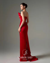 Load image into Gallery viewer, Strapless Satin Mermaid Evening Gown
