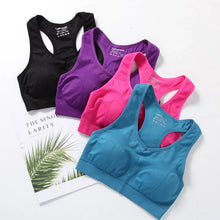 Load image into Gallery viewer, Women Sports Bra Top Push Up Fitness Bra Underwear Sport Tops Breathable Running Vest Gym Active Bras Seamless Yoga Bra
