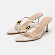 Load image into Gallery viewer, Women's fashionable, elegant, comfortable, simple and versatile high heels, peep-toe breathable slip-on stilettos.
