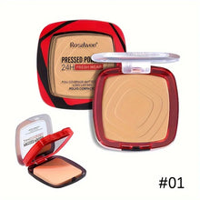 Load image into Gallery viewer, Matte Full Coverage Pressed Powder Foundation With Puff Applicator, 24H Fresh Wear Matte Weightless Finishing Powder Makeup
