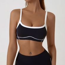 Load image into Gallery viewer, Yoga Sports Bra Color Clashing Shock Absorbing Brassiere Women Full Cup Breathable Gym Tube top Bra Yoga Workout Underwear
