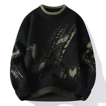 Load image into Gallery viewer, Patchwork Distressed Knit Pullover

