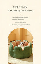 Load image into Gallery viewer, Petal Shaped Pet Bed, Plush Round Dog &amp; Cat Cushion Mat with Knitted Texture, Ultra Soft Warm Nest for Kittens Puppies in Winter
