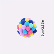 Load image into Gallery viewer, Colorful Woolen Bell Ball Toy
