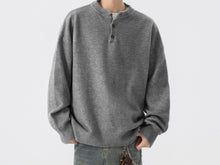 Load image into Gallery viewer, Knitted Sweater Men's Spring and Autumn Loose Casual Hoodie
