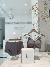 Load image into Gallery viewer, Kiss.y sports bra, such as kiss zero binding, no trace, no steel ring, quantum kiss vest bra set female
