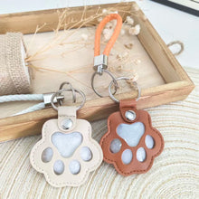 Load image into Gallery viewer, PU Leather Pet Hair Storage Bag Multi-Functional Portable Keychain Pet Memorial Keychain Keepsake Hair Storage for Pet Lovers
