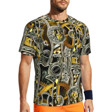Load image into Gallery viewer, Gym T Shirt For Men Steampunk Design T-Shirts Fashion Wonderful Clockwork Vintage Summer Tees O Neck Streetwear Design Tops
