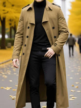 Load image into Gallery viewer, RVHSWDS Double Breasted Long Trench Coat
