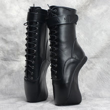 Load image into Gallery viewer, 7‘‘Extreme High Heel Hoof heelless Ballet Cosplay Ankle Boots

