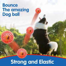 Load image into Gallery viewer, Pet dog toy, rubber tennis ball, prick ball, squeaking, grinding teeth, relieving boredom, accompanying various dogs of all size

