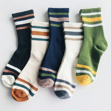 Load image into Gallery viewer, Striped Casual Men Sock Pack
