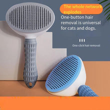 Load image into Gallery viewer, Dog Grooming Brush with Easy Clean Button, Pet Massage Comb for Effective Detangling and Hair Removal, Suitable for Dogs
