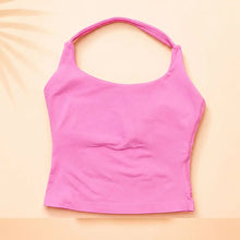 Load image into Gallery viewer, Women Seamless Yoga Set Halter Sports Bra Scrunch Butt Shorts 2 Piece Gym Workout Fitness Activewear High Waist Athletic Outfit

