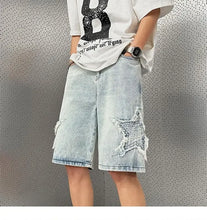 Load image into Gallery viewer, Retro High Street Denim Shorts
