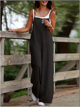 Load image into Gallery viewer, Monochrome Casual Summer Jumpsuit

