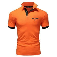 Load image into Gallery viewer, Polo collar contrasting color shirt office fashionable new T-shirt polo shirt men's summer top business casual breathable
