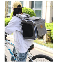 Load image into Gallery viewer, Bicycle Carrying Cat Bag Dog Bag Pet Bag Portable Backpack For Outdoor Use Suitable For Carrying Bicycles And Motorcycles
