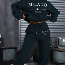 Load image into Gallery viewer, Women’s MILANO ITALIA Hoodie &amp; Sweatpants Set
