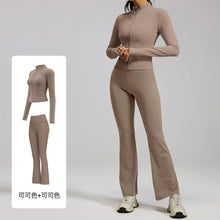 Load image into Gallery viewer, 2PCS yoga suit, exercise set, gym set, women's exercise set, running exercise suit, long sleeved exercise suit, yoga suit

