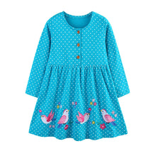 Load image into Gallery viewer, Butterfly Polka Princess Girls Dress
