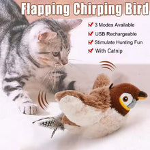 Load image into Gallery viewer, Rechargeable Chirping Bird Cat Toy
