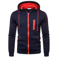 Load image into Gallery viewer, Men's Hoodie Black White Army Green Red Hooded Color Block Fleece Cool Casual Winter Clothing Apparel Hoodies Sweatshirts
