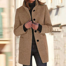 Load image into Gallery viewer, Womens Wool Cardigan Coats With Pockets Ladies Lapel Long Jacket Coat Fashion Solid Casual Winter Jackets for Women Plus Coat
