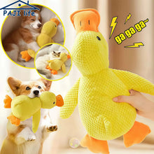 Load image into Gallery viewer, Duck Dog Toy Plush Chew Resistant Durable Dog Toy with Quacking Sound Teeth Grinding Relief Soft Companion for Small Large Dog
