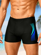 Load image into Gallery viewer, Swimming Trunks with Fashion Prints Men Quick Dry Beach Boxer Shorts with Drawstring Boy Swimwear Underpants
