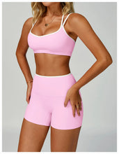 Load image into Gallery viewer, Sport Bras Women Breathable Sports Bra Shockproof Fitness Tops Push Up Gym Crop Top Brassiere Gym Workout Top Seamless Yoga Bra
