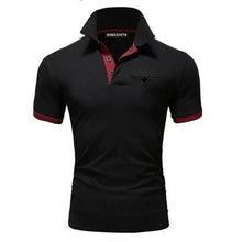 Load image into Gallery viewer, Polo collar contrasting color shirt office fashionable new T-shirt polo shirt men's summer top business casual breathable
