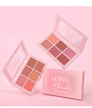 Load image into Gallery viewer, Matte Blush Palette Highly Pigmented Long Lasting Face Makeup Natural Finish Brighten Skin Contour Highlight Powder
