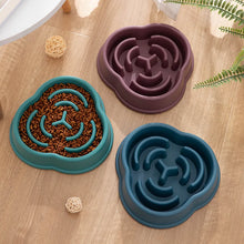 Load image into Gallery viewer, Pet Cat Dog Slow Food Bowl Fat Help Healthy Round Anti-choking Thickened And Non-slip Multiple Colors Shapes
