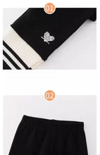 Load image into Gallery viewer, Girls Leggings Spring Autumn Casual Outerwear Pants 3-10Y Heart Pattern Ribbed Cuffs Kids Stretchy Tights Fashion Girls Bottoms
