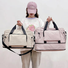 Load image into Gallery viewer, Travel Bag with Large Capacity for Short-Distance Travel, Storage Luggage Bag, Portable Lightweight Crossbody Sports and Fitness Bag for Women, Expandable and Can Be Attached to a Trolley Case
