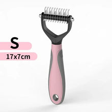 Load image into Gallery viewer, Cat Hair Removal Comb Dog Hair Removal Brush Stainless Steel Double Sided Pet Grooming Brush Removing Tangles Cat Accessories
