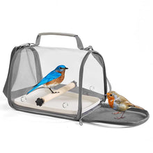 Load image into Gallery viewer, Portable Bird Travel Bag With Stand &amp; Removable Straps Breathable Design Suitable for Small Pets and Birds Parrots Hamsters
