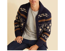 Load image into Gallery viewer, Winter Men's Cardigan Sweaters Fashion Male Knitted Sweater Thermal Warm Coats Casual Man Cashmer Lapel Knitted Jackets Clothing
