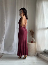 Load image into Gallery viewer, Vintage Deep V Sleeveless Evening Dress
