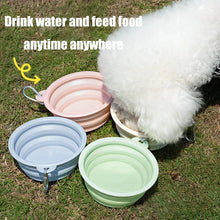 Load image into Gallery viewer, Foldable Silicone Dog Bowl Pet Outdoor Travel Portable Folding Cat Food Water Large Capacity Container Feeding Bowl Pet Supplies
