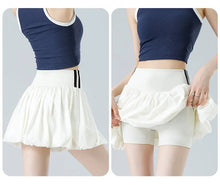 Load image into Gallery viewer, Women‘s Tennis Skirt Summer  High Waist Flared Golf Skirt with Built-in Shorts 2 in 1 Athletic Quick Dry Shorts Skirt Pickleball
