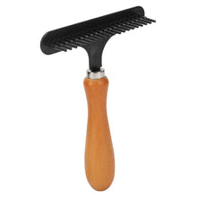 Load image into Gallery viewer, Pet Grooming Brush Pet Brush Handheld Cat Grooming Rake Wooden Handle Pet Hair Deshedding Detangling Brush for Cats Dogs
