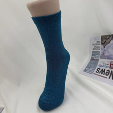 Load image into Gallery viewer, Metallic Knit Mid Calf Socks
