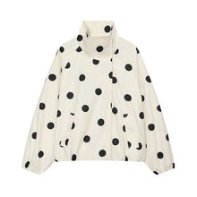 Load image into Gallery viewer, Women's Jackets Fashion Polka Dot Jacket Autumn Women Long Sleeve Loose Jackets Coats Streetwear Female Outerwear Tops
