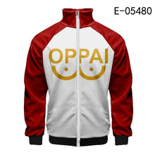 Load image into Gallery viewer, Coat Anime Saitama Oppai Hooded Hoodie Men Women Fleece Sweatshirt Fashion Harajuku Jacket Brand Clothes Cosplay Costume
